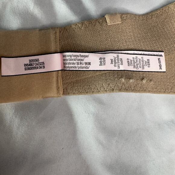 Victoria's Secret Praline 34D Body By Victoria Light Line Strapless Multiway Bra - Picture 6 of 8